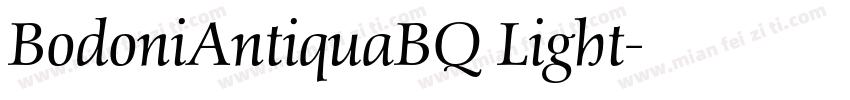 BodoniAntiquaBQ Light字体转换